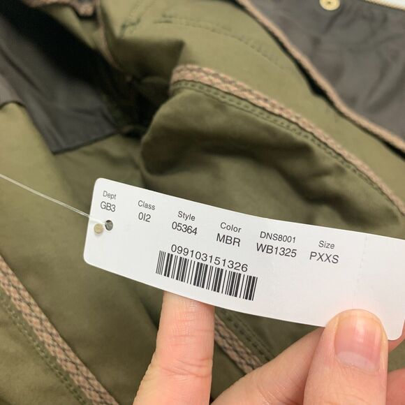 J Crew Jacket Womens PXXS Petite The Downtown Field Resin Coated Canvas Zip Snap - Picture 13 of 16